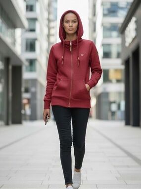 Ragwear women's sweat jacket NESKA PRINT ZIP ( VEGAN )